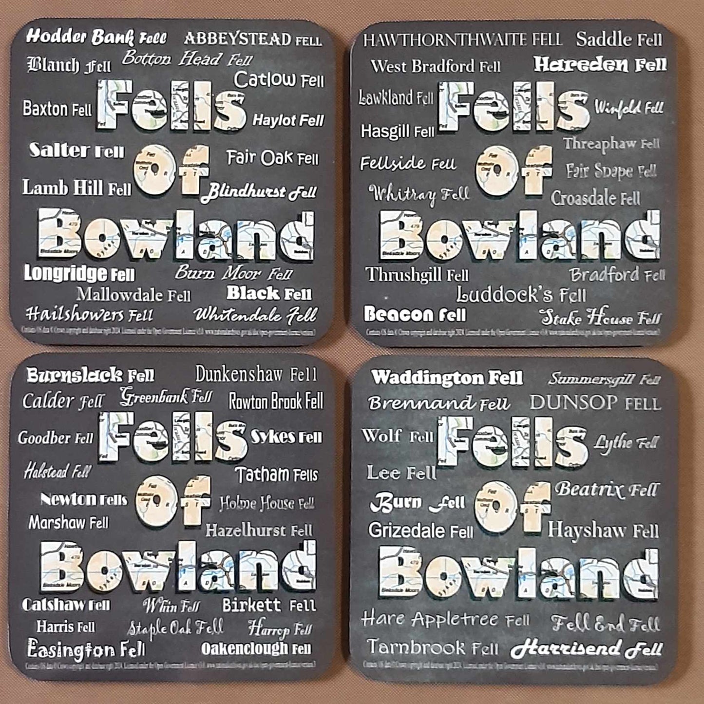 Fells Of Bowland Coaster Set Of Four