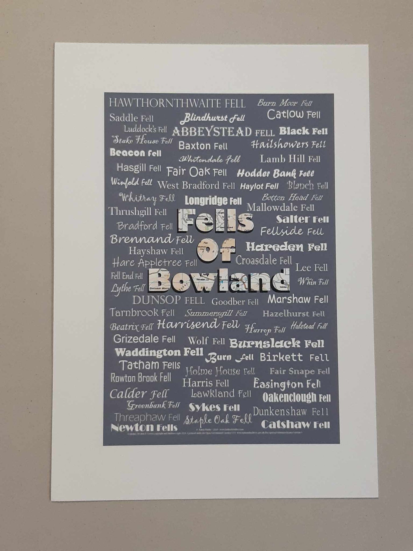 Fells Of Bowland Lancashire Wall Art Print