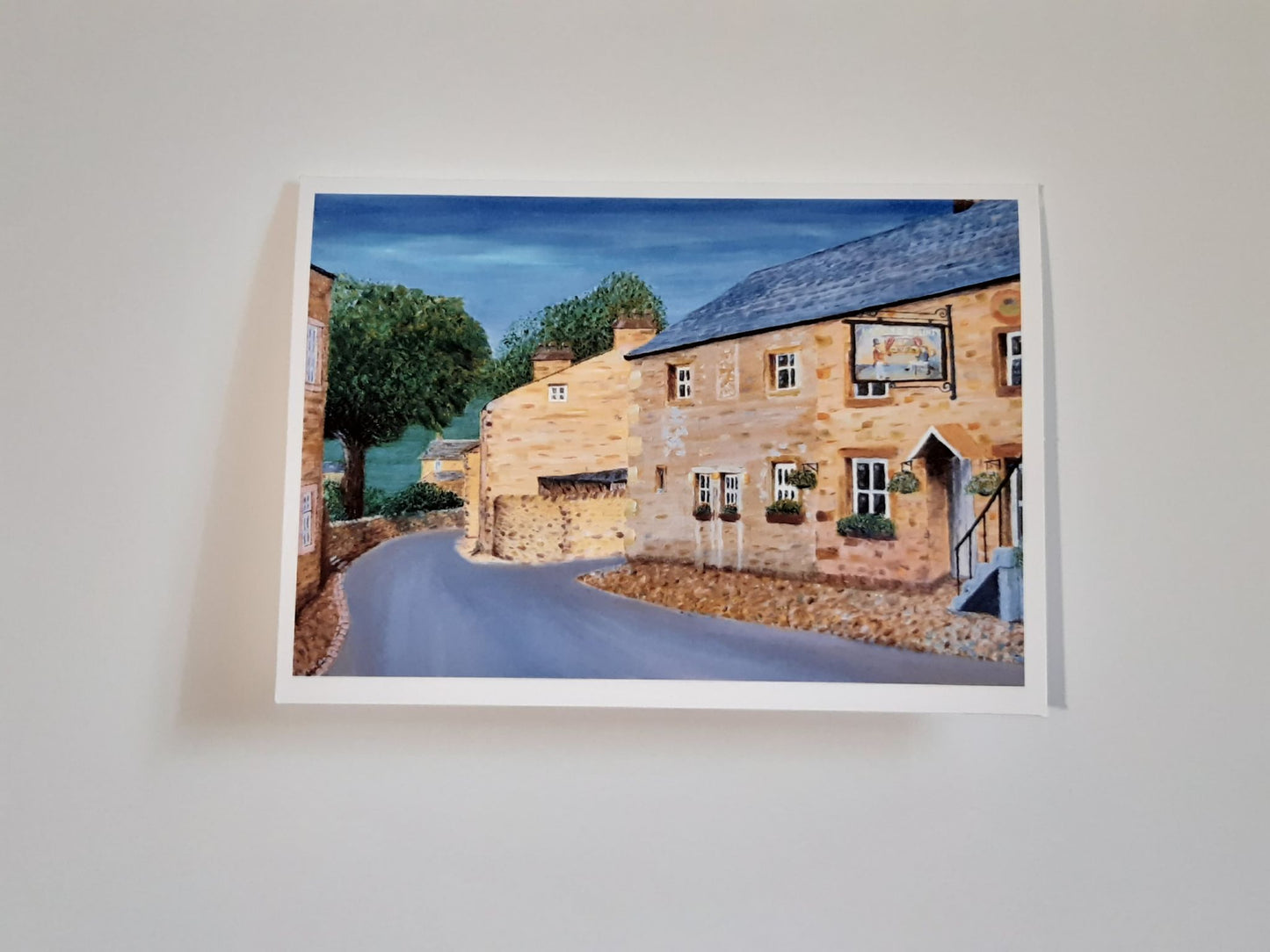 Hark To Bounty Village Slaidburn Pub 5 x 7 Inch Greeting Card