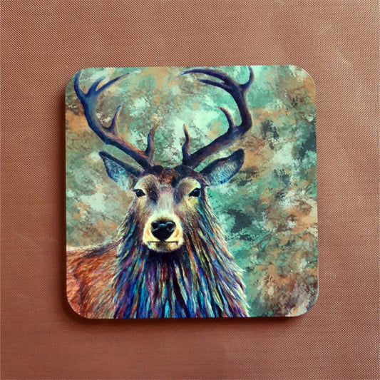 Stag Coaster Single Coaster Or As A Set Of Four Coasters