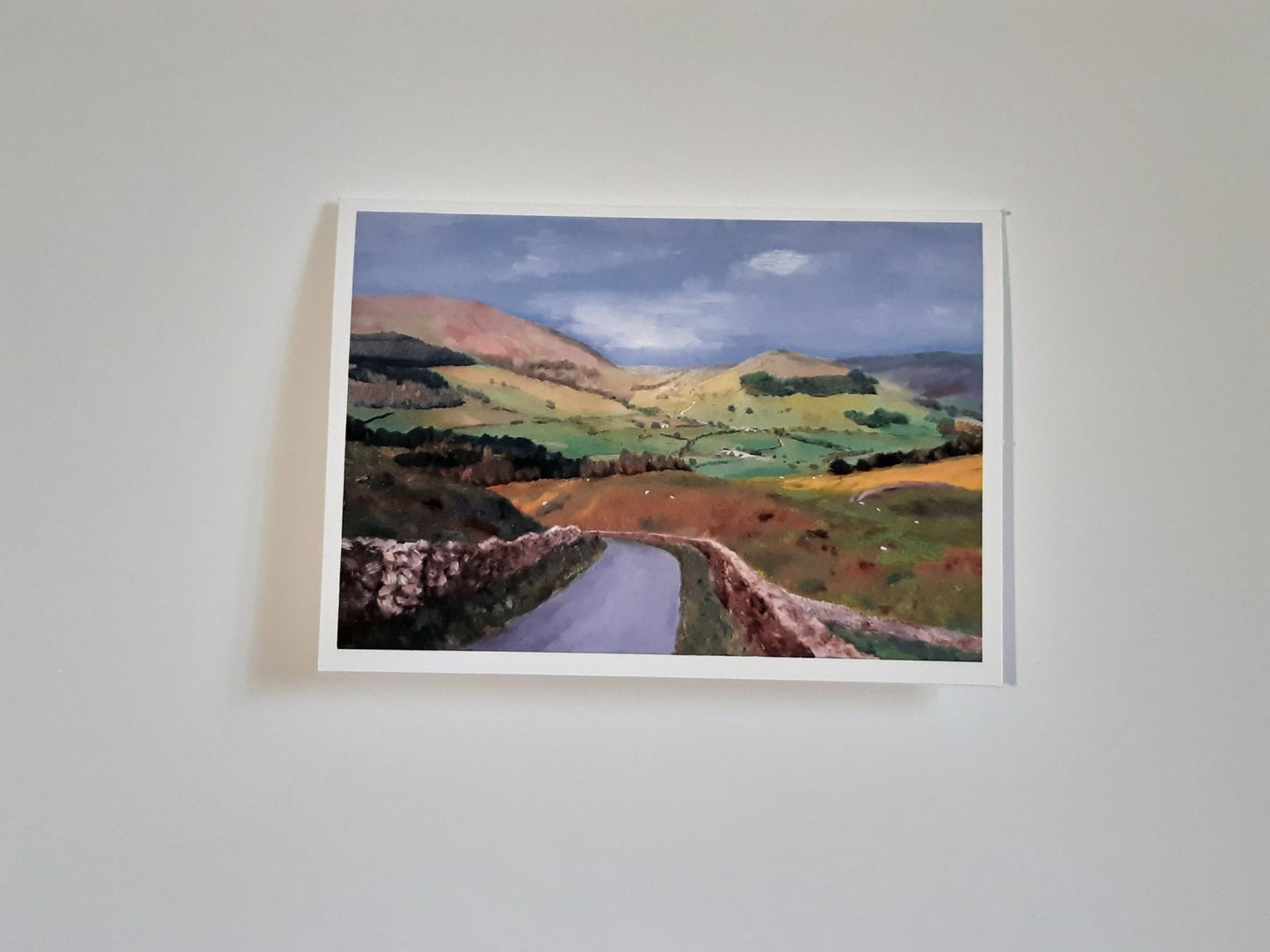 View Above Whitewell Lancashire 5 x 7 Inch Greeting Card